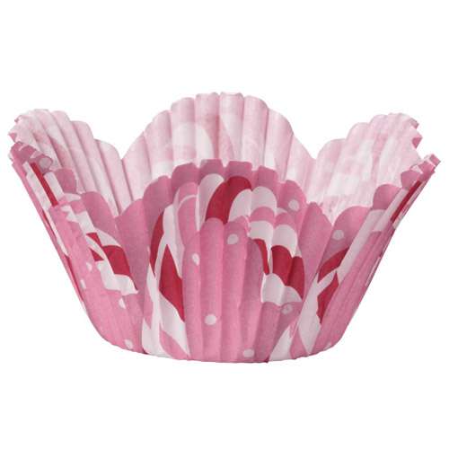 Mini Shaped Candy Cane Cupcake Papers - Click Image to Close